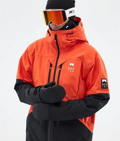 Arch Herren-Skijacke – Orange / Schwarz
