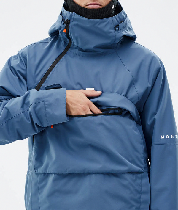 Dune Herren-Skijacke – Stahlblau